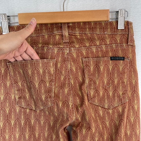 Hudson Nico Super Skinny Jeans Rust Midrise Stretch Size 27 - Picture 4 of 10